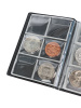 Карманный монетный альбом 116х154х13 мм для размещения 60 монет, вертикальный, тёмно-бордовый