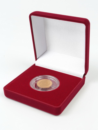 Футляр (92х92х40 мм) для монеты в капсуле (диаметр 44 мм)