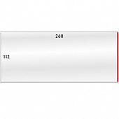 Листы-обложки для длинных писем и писем формата US-№10 (260х112 мм). Упаковка 50 шт. Lindner, 887-1P