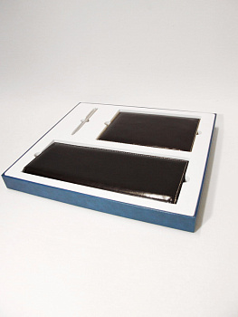 Флокированный ложемент под набор из 3 предметов (ежедневник, планинг и ручка). Вид 2