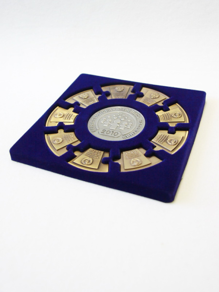 Флокированный ложемент для набора-пазла