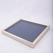 Багетная рамка S серебряного цвета под 1 ячейку (209х270х18 мм) с поролоновой вставкой