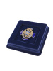  Сувенирная упаковка (106х106х20 мм) под знак с винтом, тёмно-синий