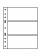 Лист-обложка OPTIMA 3C (202х252 мм) из прозрачного пластика на 3 ячейки (180х77 мм). Leuchtturm, 317839/1