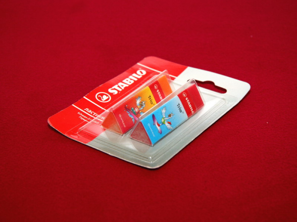 Блистер с приваркой для набора ластиков