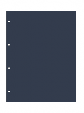 Прокладочные листы из картона формата ГРАНДЕ (Россия) 243х312 мм. Упаковка из 5 листов. Синий