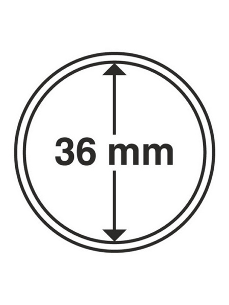 Капсулы GRIPS (CAPS) для монет 36 мм (в упаковке 10 шт). Leuchtturm, 330757 Капсулы GRIPS (CAPS) для монет 36 мм (в упаковке 10 шт). Leuchtturm, 330757