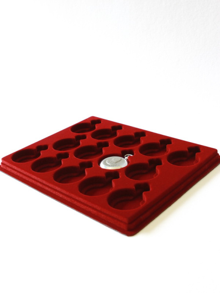  Планшет S (243х304х21 мм) под карманные часы. Вид 2, тёмно-бордовый