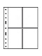 Лист-обложка GRANDE 2CT (242х312 мм) из прозрачного пластика на 4 ячейки (106х150 мм). Leuchtturm, 337553/1