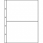 Листы-обложки KANZLEI 2C (360х430 мм) из прозрачного пластика на 2 ячейки (330х210 мм). Упаковка из 5 листов. Leuchtturm, 304329