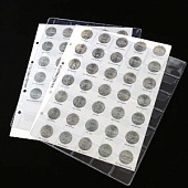 Комплект листов с информационными листами для 25-центовых монет США (1999-2011) Штаты и территории. Albommonet