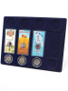 Планшет S (234х296х12 мм) для 4 обычных монет 25 рублей в капсулах, 4 цветных монет 25 рублей в блистере и 4 серебряных монет 3 рубля в капсулах
