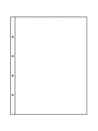 Листы-обложки FOLIO 1C (290х365 мм) из прозрачного пластика на 1 ячейку (260х360 мм). Упаковка из 5 листов. Leuchtturm, 317575