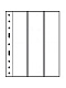 Лист-обложка GRANDE 3VC (242х312 мм) из прозрачного пластика на 3 вертикальные ячейки (68х306 мм). Leuchtturm, 321966/1
