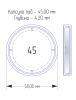 Капсулы для монет 45 мм (внешний d-58 мм) ( в упаковке 5 шт)