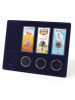 Планшет S (234х296х12 мм) для 4 цветных монет 25 рублей в блистере и 4 серебряных монет 3 рубля в капсулах