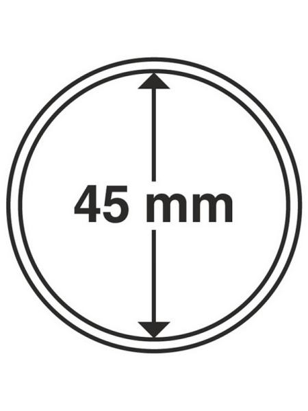 Капсулы GRIPS (CAPS) для монет 45 мм (в упаковке 10 шт). Leuchtturm, 303660 Капсулы GRIPS (CAPS) для монет 45 мм (в упаковке 10 шт). Leuchtturm, 303660
