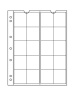 Листы-обложки для монет NUMIS 34 (193х217 мм) из прозрачного пластика на 20 ячеек (37х38 мм). Диаметр 34 мм. Упаковка из 5 листов. Leuchtturm, 338571