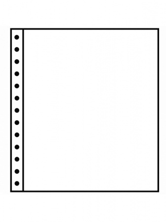 Листы-вкладыши R 1S (270х297 мм) на 1 ячейку (248х287 мм). Упаковка из 5 листов. Leuchtturm, 359386