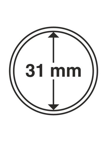 Капсулы GRIPS (CAPS) для монет 31 мм (в упаковке 10 шт). Leuchtturm, 325003 Капсулы GRIPS (CAPS) для монет 31 мм (в упаковке 10 шт). Leuchtturm, 325003