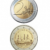 2 евро, Латвия (Рига - культурная столица Европы). 2014 г.