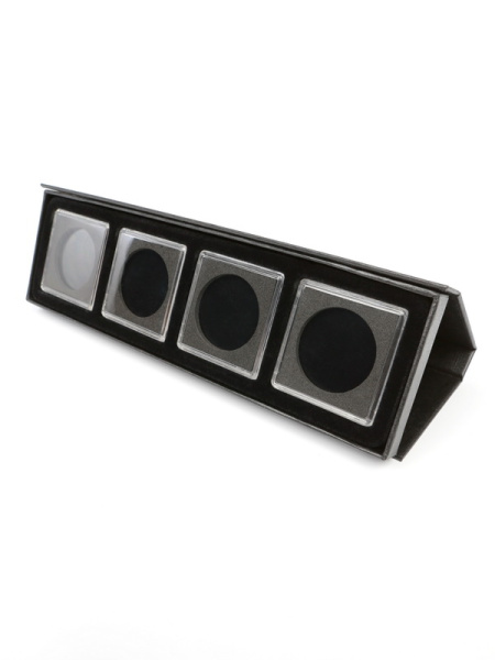 Футляр Airbox (243х74х20 мм) для 4 монет в капсулах Quadrum (50х50х6 мм). Leuchtturm, 347318 Футляр Airbox (243х74х20 мм) для 4 монет в капсулах Quadrum (50х50х6 мм). Leuchtturm, 347318
