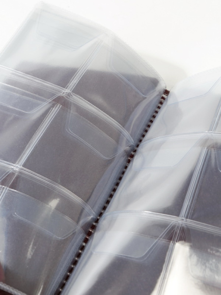 Карманный монетный альбом для размещения 48 монет, Бордовый, Albommonet, Россия