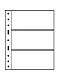 Листы-обложки GRANDE 3C (242х312 мм) из прозрачного пластика на 3 ячейки (216х98 мм). Упаковка из 5 листов. Leuchtturm, 308439