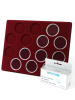 Планшет S (234х296х12 мм) для 14 монет в капсулах CAPS 47 Leuchtturm. Диаметр ячейки 53 мм, тёмно-бордовый  Планшет S (234х296х12 мм) для 14 монет в капсулах CAPS 47 Leuchtturm. Диаметр ячейки 53 мм, тёмно-бордовый