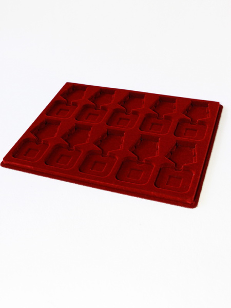 Планшет S (234х296х12 мм) на 10 орденов с пятиугольной колодкой, тёмно-бордовый Планшет S (234х296х12 мм) на 10 орденов с пятиугольной колодкой, тёмно-бордовый