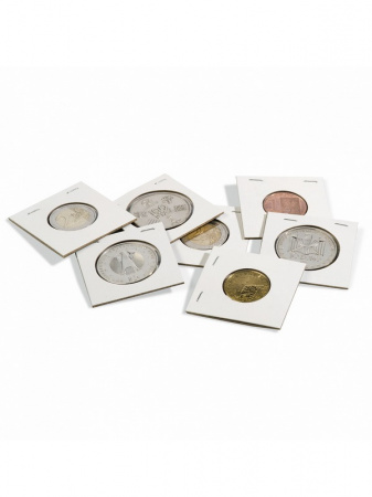 Холдеры для монет d-25 мм, под скрепку (упаковка 25 шт). Leuchtturm, 305764