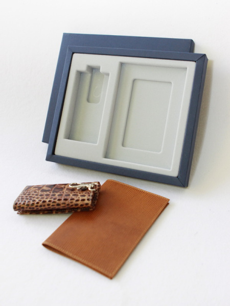 Флокированный ложемент на 2 предмета