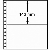 Листы-вкладыши R 2C (270х297 мм) из прозрачного пластика на 2 ячейки (248х142 мм). Упаковка из 5 листов. Leuchtturm, 359383
