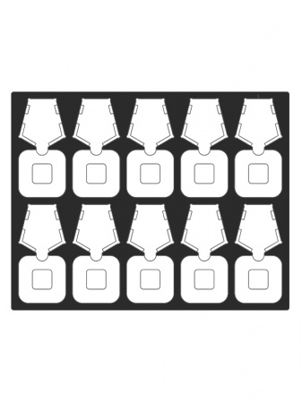 Футляр Presidio из искусственной кожи (301х245х34 мм) на 10 орденов с пятиугольной колодкой