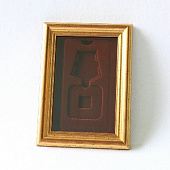 Багетная рамка (вид 1) под орден с пятиугольной колодкой
