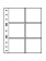 Листы-обложки GRANDE 3/2C (242х312 мм) из прозрачного пластика на 6 ячеек (106х98 мм). Упаковка из 5 листов. Leuchtturm, 316604