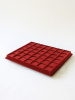  Планшет S (243х304х21 мм) на 42 ячейки (33х33х15 мм)(с поролоновой вставкой), тёмно-бордовый