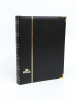 Альбом для марок (кляссер Royal-Line) из натуральной кожи, 16 листов (32 страницы), чёрный картон с промежуточными прозрачными листами. Чёрный. Prinz, 6016