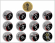 Футляр деревянный Rustika (310х261х33 мм) для 1 золотой и 12 серебряных монет Чемпионат мира по футболу 2018 в капсулах. Кубок