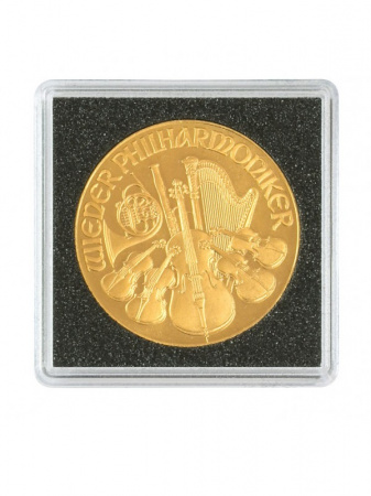 Капсулы Carree для монет 15 мм (в упаковке 4 шт). Lindner, 2240015