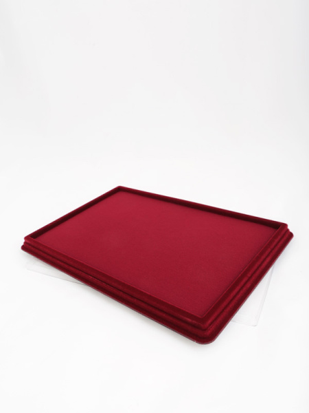 Планшет L (229х341х21 мм) на 1 ячейку (196х308х16 мм) с поролоновой вставкой, тёмно-бордовый  Планшет L (229х341х21 мм) на 1 ячейку (196х308х16 мм) с поролоновой вставкой, тёмно-бордовый