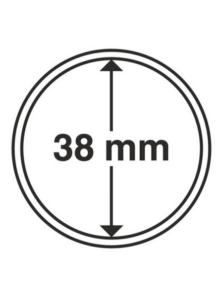 Капсулы GRIPS (CAPS) для монет 38 мм (в упаковке 10 шт). Leuchtturm, 327110 Капсулы GRIPS (CAPS) для монет 38 мм (в упаковке 10 шт). Leuchtturm, 327110