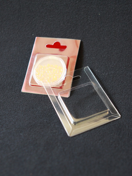 Блистер с загибом краев для капсул d-44 мм или d-46 мм