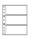 Лист-обложка GRANDE 3C (242х312 мм) из прозрачного пластика на 3 ячейки (216х98 мм). Leuchtturm, 308439/1