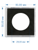 Капсулы 50х50 мм для монет 29 мм (в упаковке 10 шт)