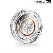Капсулы Ultra Perfect Fit для монеты 5 евро Германии (27,25 мм), в упаковке 10 шт. Leuchtturm, 365293