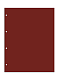 Прокладочные листы из картона формата ВАРИО (Россия) 217х279 мм. Упаковка из 5 листов. Красный