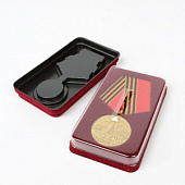 Сувенирная упаковка (59х101х20 мм) под медаль РФ d-32 мм (без дна)