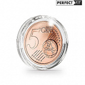 Капсулы Ultra Perfect Fit для монеты 5 евроцентов (21,25 мм), в упаковке 10 шт. Leuchtturm, 365287