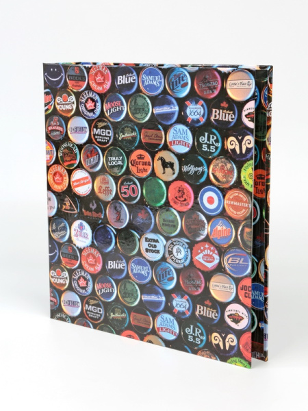 Альбом с 4 листами для хранения 120 кромчатых пробок, OPTIMA. Albommonet, Россия